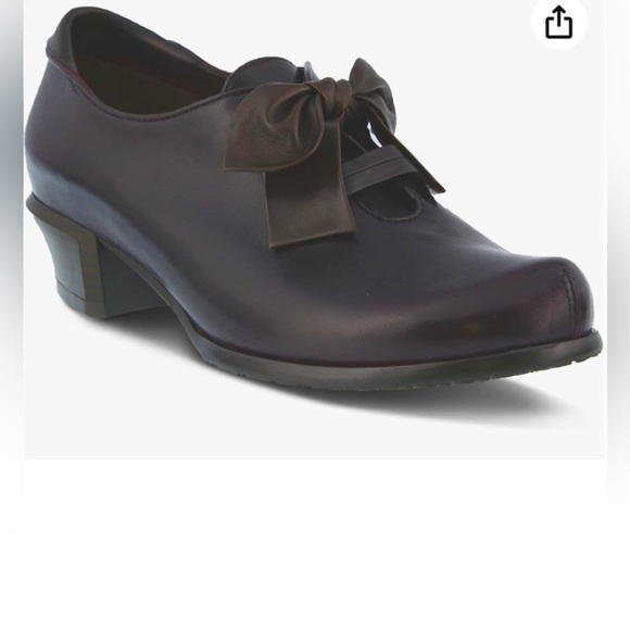 SPRING Step Ila (38) WOMEN’S Polished Leather Loafers, Leather bow in burgundy. - Picture 10 of 10